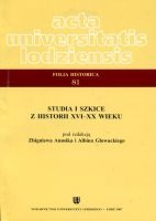 Acta Universitatis Lodziensis Folia historica 81