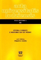 Acta Universitatis Lodziensis Folia historica 88