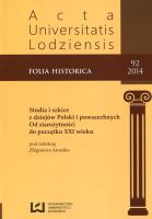 Acta Universitatis Lodziensis Folia historica 92