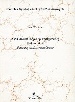 Akta miast Rejencji Bydgoskiej 1815-1919