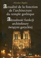 Aktualność funkcji architektury świątyni gotyckiej