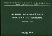 Album wyposażenia Wojska Polskiego Część 1 i 2