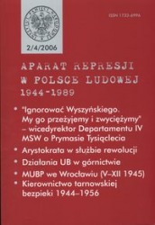 Aparat represji w Polsce Ludowej 1944-1989 nr 2(4) 2006