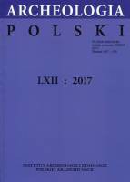 Archeologia Polski LXII: 2017