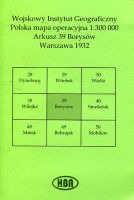 Arkusz 39 Borysów Polska mapa operacyjna 1:300 000