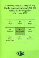 Arkusz 47 Nowogródek Polska mapa operacyjna 1:300 000