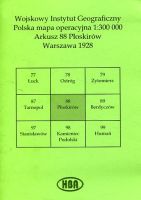 Arkusz 88 Płoskirów Polska mapa operacyjna 1:300 000