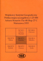 Arkusz Knurów Pas 48 Słup 27 C Polska mapa szczegółowa 1:25000