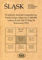 Arkusz Koźle Pas 47 Słup 26 Polska mapa taktyczna 1:100000 ŚLĄSK