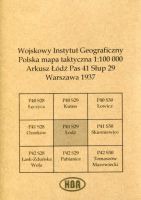 Arkusz Łódź Pas 41 Słup 29 Polska mapa taktyczna 1:100000 