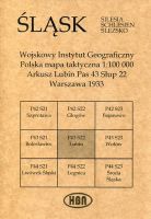 Arkusz Lubin Pas 43 Słup 22 Polska mapa taktyczna 1:100000 ŚLĄSK