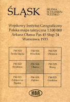 Arkusz Oława Pas 45 Słup 24 Polska mapa taktyczna 1:100000 ŚLĄSK