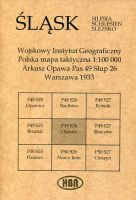 Arkusz Opawa Pas 49 Słup 26 Polska mapa taktyczna 1:100000 ŚLĄSK