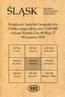 Arkusz Rybnik Pas 48 Słup 27 Polska mapa taktyczna 1:100000 ŚLĄSK