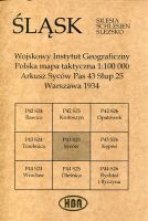 Arkusz Syców Pas 43 Słup 25 Polska mapa taktyczna 1:100000 ŚLĄSK