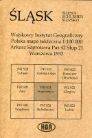 Arkusz Szprotawa Pas 42 Słup 21 Polska mapa taktyczna 1:100000 ŚLĄSK