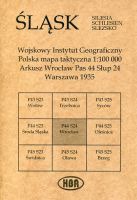 Arkusz Wrocław Pas 44 Słup 24 Polska mapa taktyczna 1:100000 ŚLĄSK