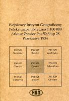 Arkusz Żywiec Pas 50 Słup 28 Polska mapa taktyczna 1:100000