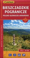 Bieszczadzkie pogranicze polsko-słowacko-ukraińskie - mapa