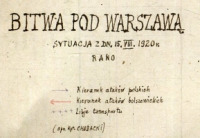 Bitwa pod Warszawą - mapa