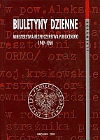 Biuletyny dzienne Ministerstwa Bezpieczeństwa Publicznego 1949-1950