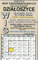 Działoszyce - mapa WIG skala 1:100 000