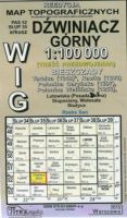 Dźwiniacz Górny - mapa WIG skala 1:100 000