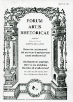 Forum Artis Rhetoricae Retoryka codzienności