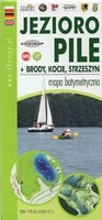 Jezioro Pile + Brody, Kocie, Strzeszyn mapa batymetryczna