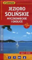 Jezioro Solińskie Myczkowieckie i okolice mapa turystyczna 1:25 000