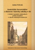 Konterfekty kresowiaków z ołtarzem i katedrą szkolną w tle