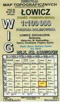 Łowicz - mapa WIG skala 1:100 000