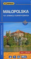 Małopolska 101 atrakcji turystycznych - mapa 1:200000