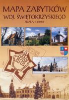 Mapa zabytków woj. świętokrzyskiego 1:400000