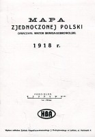 Mapa zjednocznej Polski 1918 r. reprint