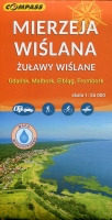 Mierzeja Wiślana, Żuławy Wiślane - mapa 1:55 000