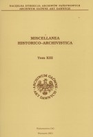 Miscellanea Historico-Archivistica, t. 13