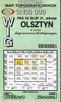 Olsztyn mapa topograficzna 