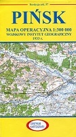 Pińsk Reprint arkusza mapy operacyjnej WIG z 1933 r.