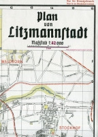 Plan von Litzmannstadt - skala 1:42 000