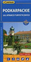 Podkarpackie - 101 atrakcji turystycznych. Mapa turystyczna w skali 1:200 000