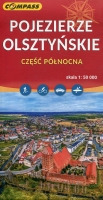 Pojezierze Olsztyńskie - część północna - mapa w skali 1:50 000