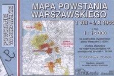 Powstanie warszawskie - mapa