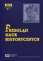 Przegląd Nauk Historycznych 2015 R. XIV nr 1