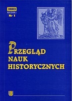 Przegląd Nauk Historycznych R. I/2002/nr 1