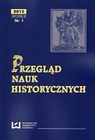 Przegląd Nauk Historycznych, R.XI/2012/nr 1