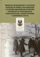 Referat szczegółowy o sytuacji ogólnej w Persji i Afganistanie i o stanie organizacji wywiadu polskiego w tych krajach. Stan faktyczny i znany do dnia 1 listopada 1933 r.