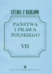 Studia z dziejów państwa i prawa polskiego T. VII