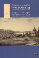 Studia z dziejów wsi polskiej na przełomie XVIII i XIX wieku