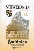 Świdnica / Schweidnitz 1937 - reprint planu miasta 1:10 000